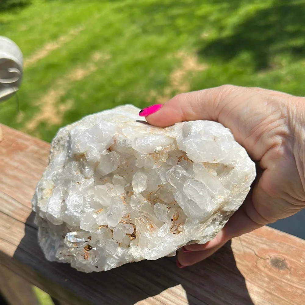 Natural Quartz Crystal Cluster hand dug by me! Weighs 8# - Picture 2 of 7